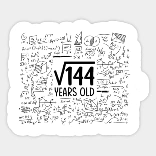 twelve years old Sticker